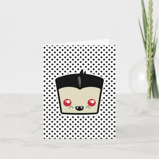 Kawaii Dracula Note Card Karte (Vorderseite)