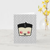 Kawaii Dracula Note Card Karte (Gelbe Blume)