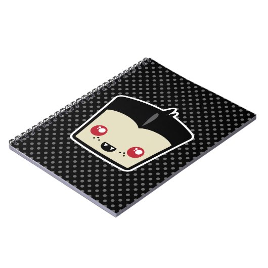 Kawaii Dracula-Notebook Notizblock (Linke Seite)