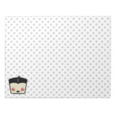 Kawaii Dracula Notepad Notizblock (Vorderseite)
