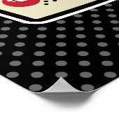 Kawaii Dracula Poster Print (Ecke)