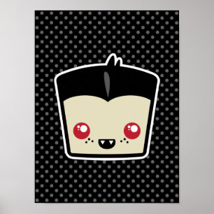 Kawaii Dracula Poster Print