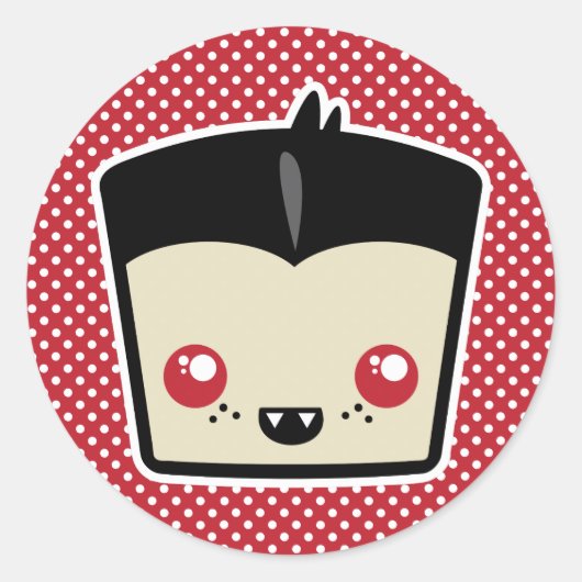 Kawaii Dracula Stickers (Vorderseite)