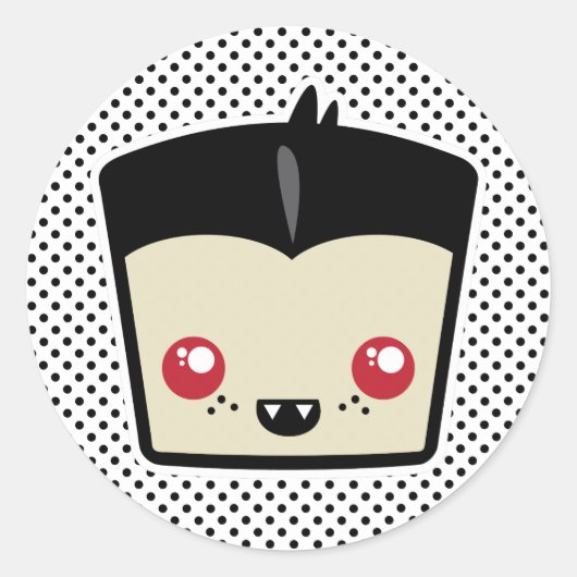 Kawaii Dracula Stickers (Vorderseite)