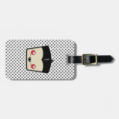 Kawaii Dracula Travel Luggage Tags Gepäckanhänger (Vorderseite horizontal)