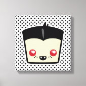 Kawaii Dracula Wrapped Canvas Leinwanddruck (Vorderseite)