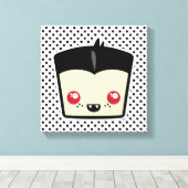 Kawaii Dracula Wrapped Canvas Leinwanddruck (Insitu (Holzboden))