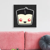 Kawaii Dracula Wrapped Canvas Leinwanddruck (Insitu (Wohnzimmer))