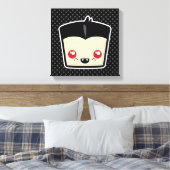 Kawaii Dracula Wrapped Canvas Leinwanddruck (Insitu (Schlafzimmer))