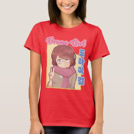 Kawaii Drama Girl mit koreanischer Hangul-Ästhetik T-Shirt