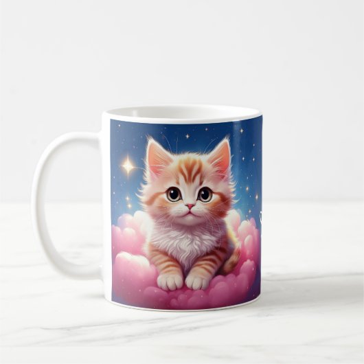 Kawaii Dreamy Cat Kaffeetasse (Links)