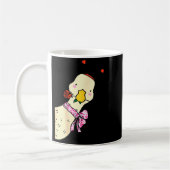 Kawaii Duck Rose Heart Bow Valentine Day Cute Anim Kaffeetasse (Links)