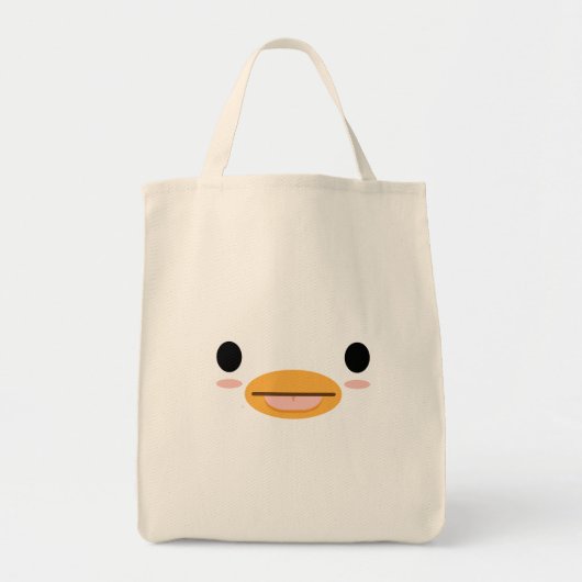 Kawaii Duck Tongue "Zu niedlich, um schwerwiegend  Tragetasche (Vorne)