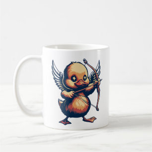 Kawaii Duckling Cupid "Liebe ist in der Luft" Kaffeetasse