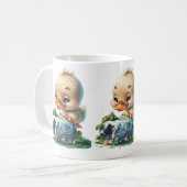 "Kawaii Duckling küsst die Blarney-Stone-Tasse Kaffeetasse (Vorderseite Links)