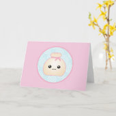Kawaii Dumpling Birthday Card Karte (Gelbe Blume)