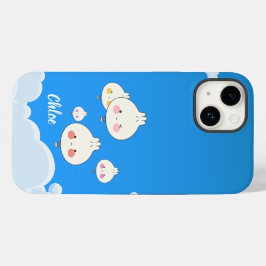 KAWAII DUMPLINGS LUFTBALLOONS IM HIMMEL Case-Mate iPhone HÜLLE (Rückseite (Horizontal))