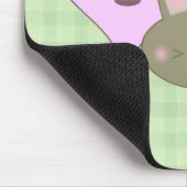 KAWAII EASTER TRIO BUNNY CHOCOLATE EGG HERZ GLÜCKL MOUSEPAD (Ecke)
