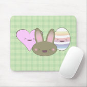 KAWAII EASTER TRIO BUNNY CHOCOLATE EGG HERZ GLÜCKL MOUSEPAD (Mit Mouse)