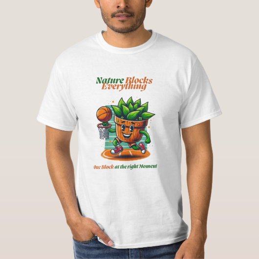 Kawaii Echeveria Pflanze Blockieren Shot T-Shirt (Vorderseite)