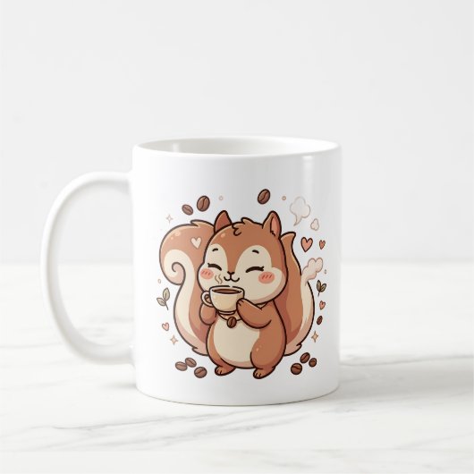 Kawaii-Eichhörnchen-Kaffeetasse Kaffeetasse (Links)