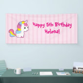 Kawaii Einhorn Banner (Messe)
