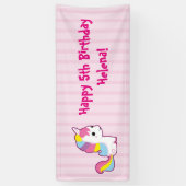 Kawaii Einhorn Banner (Vertikal)