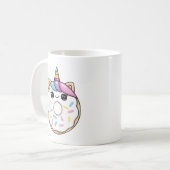 Kawaii-Einhorn-Donut Kaffeetasse (Vorderseite Links)