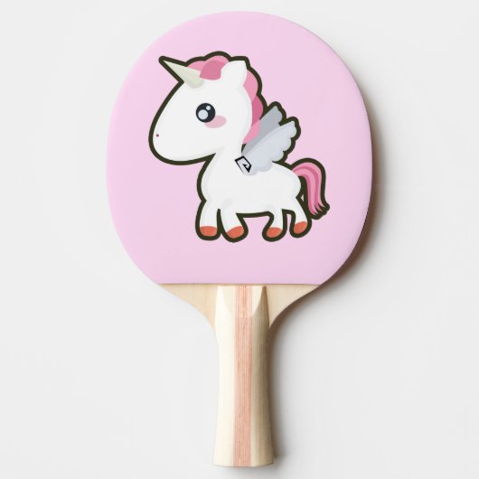 Kawaii Einhorn Tischtennis Schläger (Vorderseite)