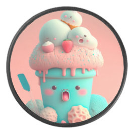 Kawaii-Eis Eishockey Puck