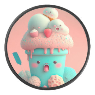 Kawaii-Eis Eishockey Puck