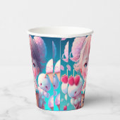 Kawaii-Eis-Girl-Untersetzer Pappbecher (Rechts)