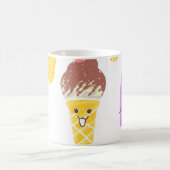 Kawaii Eis, niedlich, nahtlos. Kaffeetasse (Mittel)