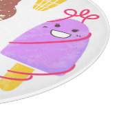 Kawaii Eis, niedlich, nahtlos. Schneidebrett (Ecke)
