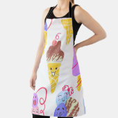 Kawaii Eis, niedlich, nahtlos. Schürze (InSitu)