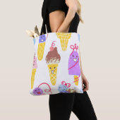 Kawaii Eis, niedlich, nahtlos. Tasche (Von Nahem)