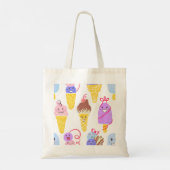 Kawaii Eis, niedlich, nahtlos. Tragetasche (Rückseite)