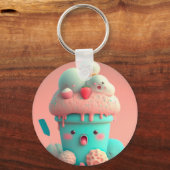 Kawaii-Eis Schlüsselanhänger (Rückseite)