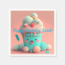 Kawaii-Eis Serviette