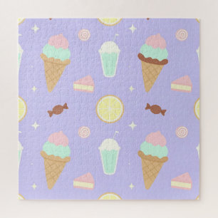Kawaii-Eis-Süßigkeiten-Muster Puzzle