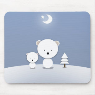 Kawaii Eisbären-Mauspad Mousepad