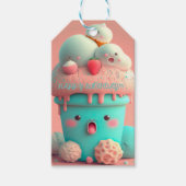 Kawaii-Eisbecher Geschenkanhänger (Vorderseite)