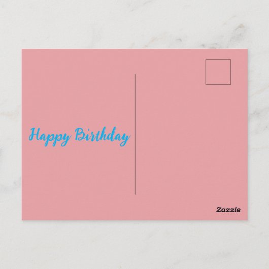 Kawaii-Eisbecher Postkarte (Rückseite)