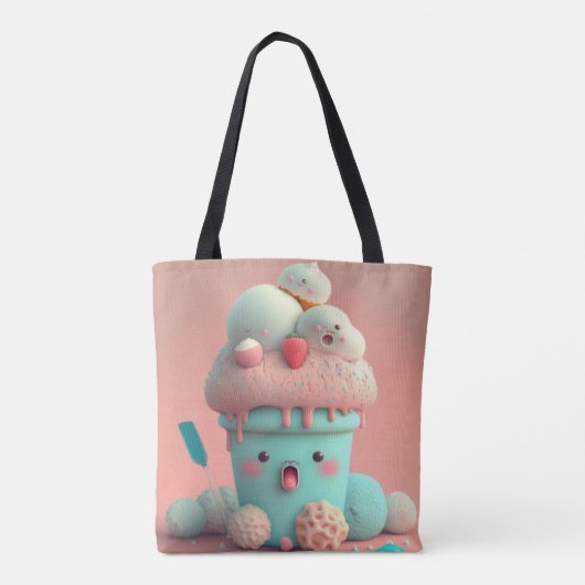 Kawaii Eisbeutel Tasche (Rückseite)