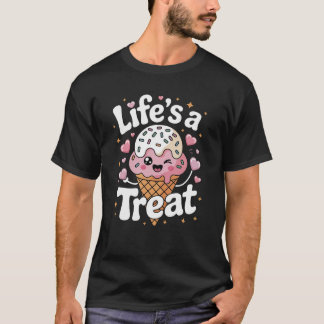 Kawaii Eiscreme Süße Leckerei Sommer Geburtstag T-Shirt