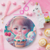 Kawaii-Eiscreme-Teller Pappteller (Party)