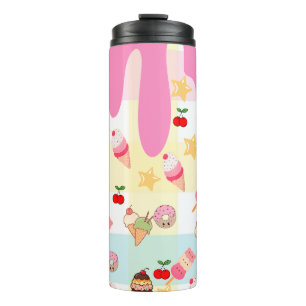Kawaii-Eiscreme- & Tropf-Thermobecher Thermosbecher