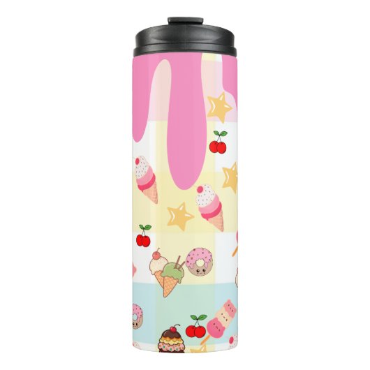 Kawaii-Eiscreme- & Tropf-Thermobecher Thermosbecher (Vorderseite)