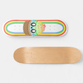 KAWAII EISKREAM CONE RAINBOW DELICIOUS DECK SKATEBOARD (Horizontal)