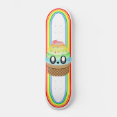 KAWAII EISKREAM CONE RAINBOW DELICIOUS DECK SKATEBOARD (Vorderseite)